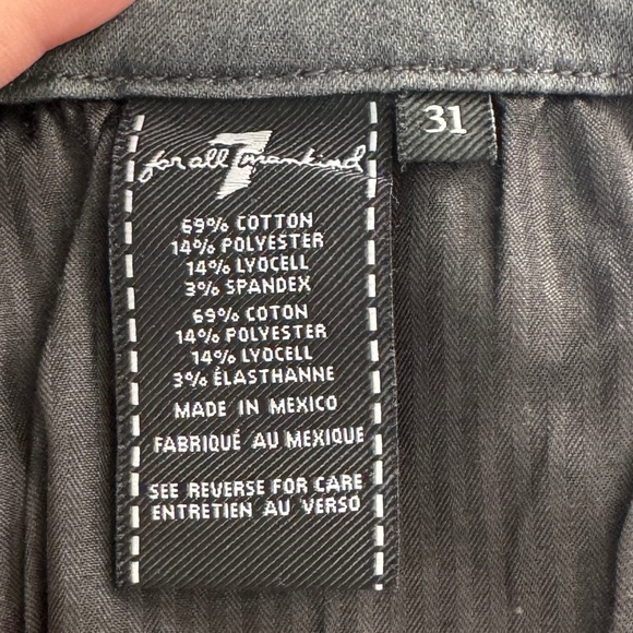 7 For All Mankind grey skinny jeans - Picture 4 of 4